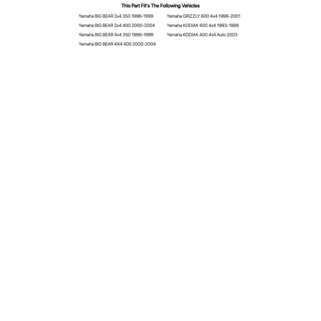 Tusk Brake Shoe - Carbon Rear For Yamaha BIG BEAR 4X4 400 2000-2004