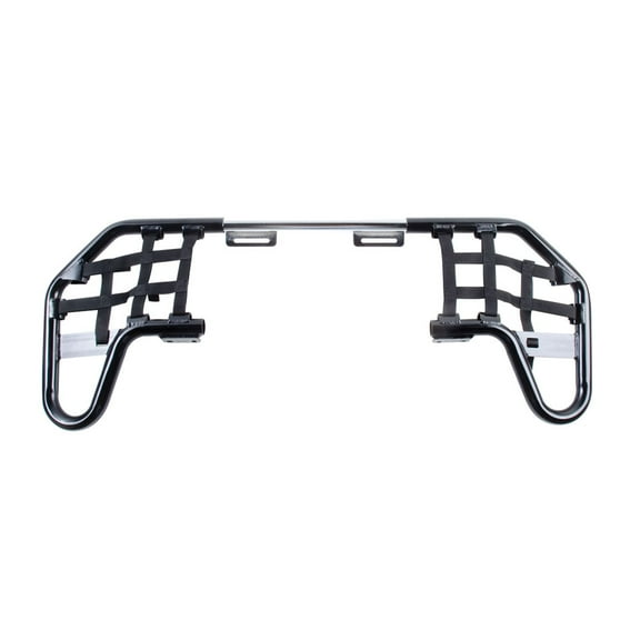 TUSK Comp Series Nerf Bars Black with Black Webbing for Yamaha Raptor 700 2006-2022