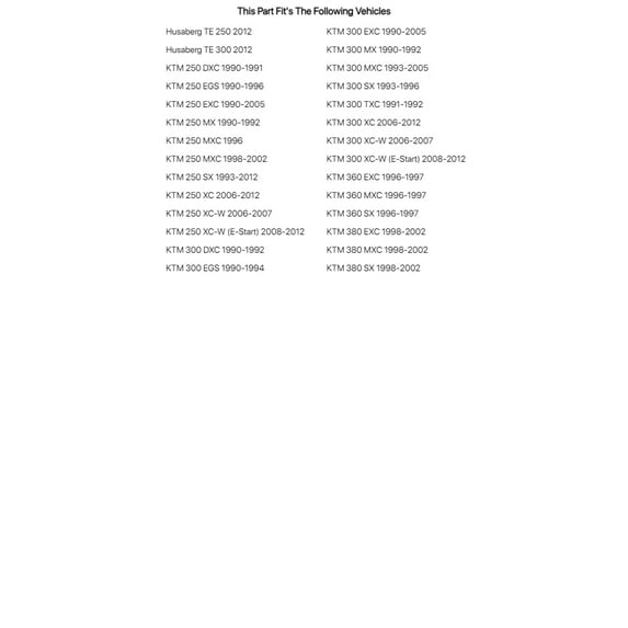 Tusk Competition Clutch Kit with Heavy Duty Springs For KTM 300 EGS 1990-1994