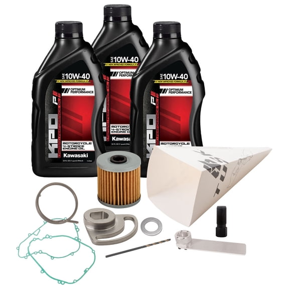 Tusk Complete Doohickey Kit Compatible with Kawasaki includes KPO 4-Stroke Engine Oil 10W-40 Compatible with Kawasaki KLR650 1987-2026 GEN1 GEN2 GEN3