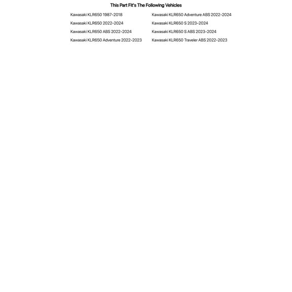 Tusk Complete Doohickey Kit For Kawasaki KPO 4-Stroke Engine Oil 10W-40 For Kawasaki KLR650 ABS 2022-2024