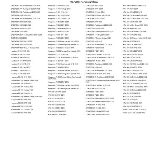 Tusk Counter Shaft Seal Kit For HUSQVARNA TE 250 2017-2018