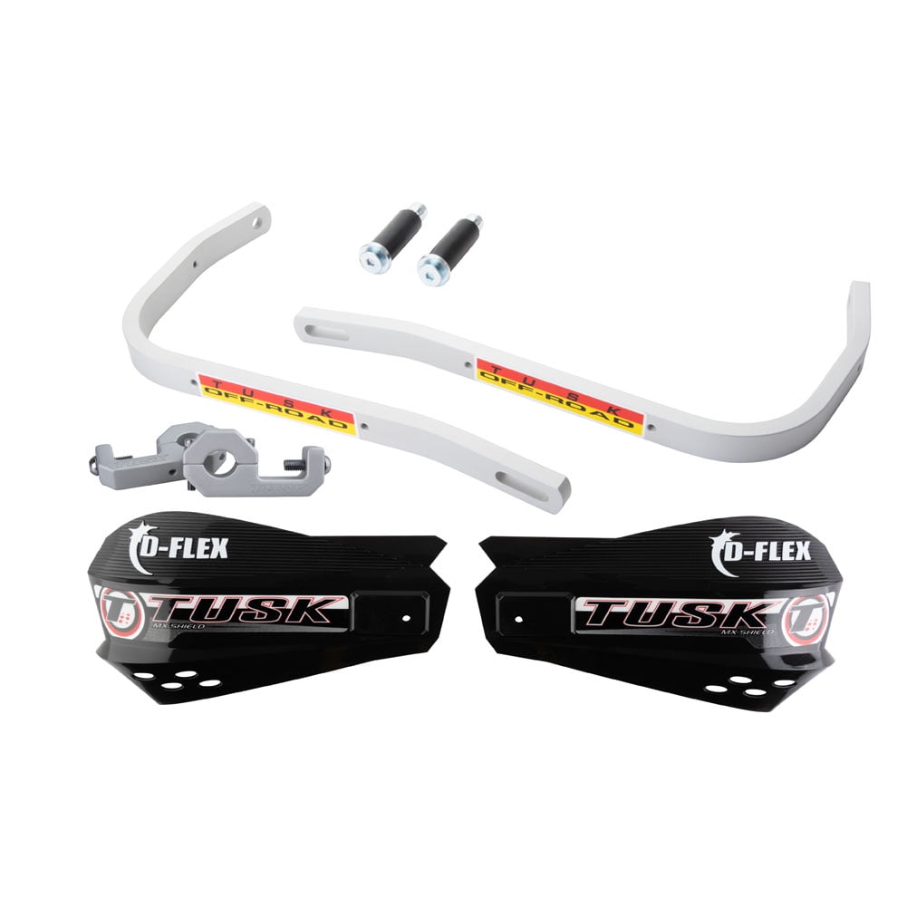 Tusk DFlex Handguards with MX Shields Black 7/8" Bar Mounts
