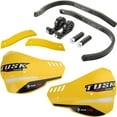 Tusk DFlex Pro Adventure Handguards Black Bar/Yellow Plastics 1 1/8" Bars for Kawasaki KLR650 S