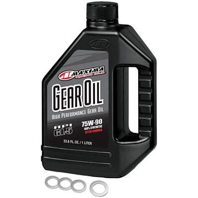 Tusk Drivetrain Oil Change Kit with Maxima Oil For YAMAHA GRIZZLY 350 4x4 2007-2014