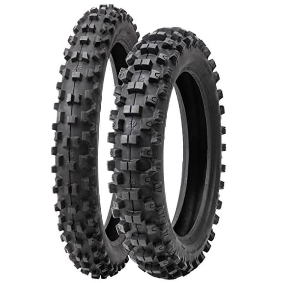 Tusk EMEX T-35? Soft/Intermediate Terrain Dirt Bike Front and Rear Tire Set (80/100x21 & 120/90x18)