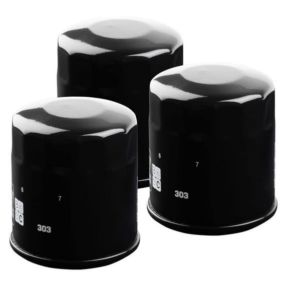Tusk First Line Oil Filter 3 Pack For Kawasaki Ninja 400 KRT (ABS) EX400 2018,2020-2023