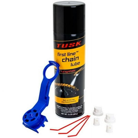 Tusk First Line Synthetic Chain Lube with Oinker Chain Lube Applicator 525 Chain