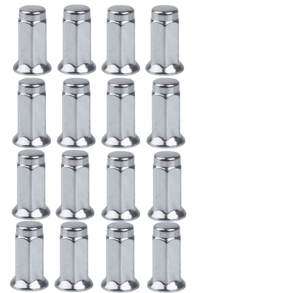 Tusk Flat Base Lug Nut 10mm x 1.25mm Thread Pitch w/14mm Head Chrome(16 Pack) for Can-Am Outlander 1000 XT-P 2013-2018