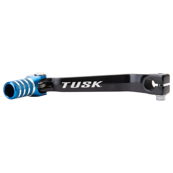 Tusk Folding Shift Lever Stock Black/Blue Tip