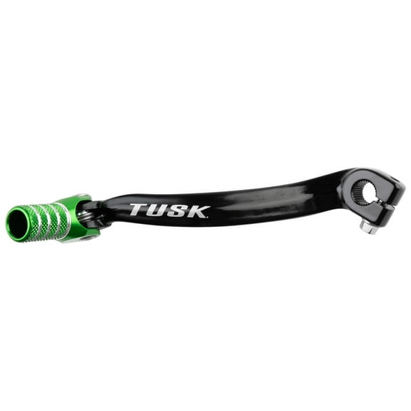 Tusk Folding Shift Lever Black/Green Tip for Kawasaki KX60 1986-2001