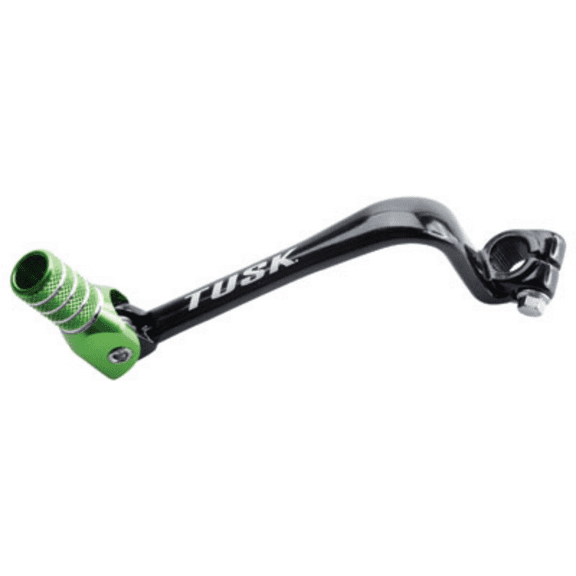 Tusk Folding Shift Lever Black/Green Tip for Kawasaki KX60 1986-2001