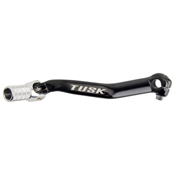 Tusk Folding Shift Lever Black/Silver Tip for Yamaha YZ250X 2016-2024