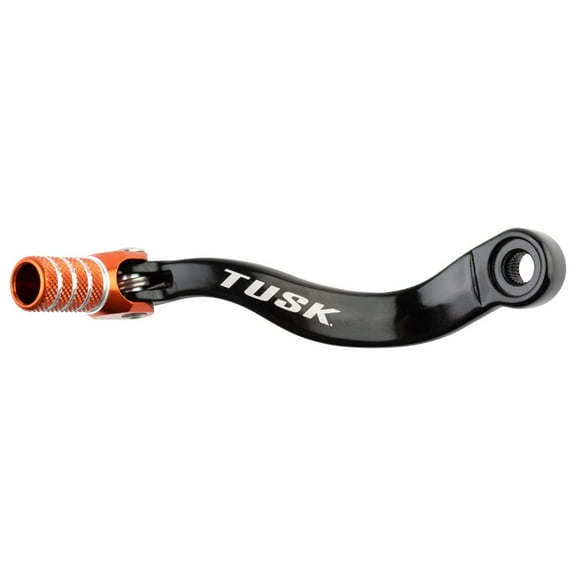 Tusk Folding Shift Lever Stock Black/Orange Tip - Fits: Husqvarna FC 450 2016-2019