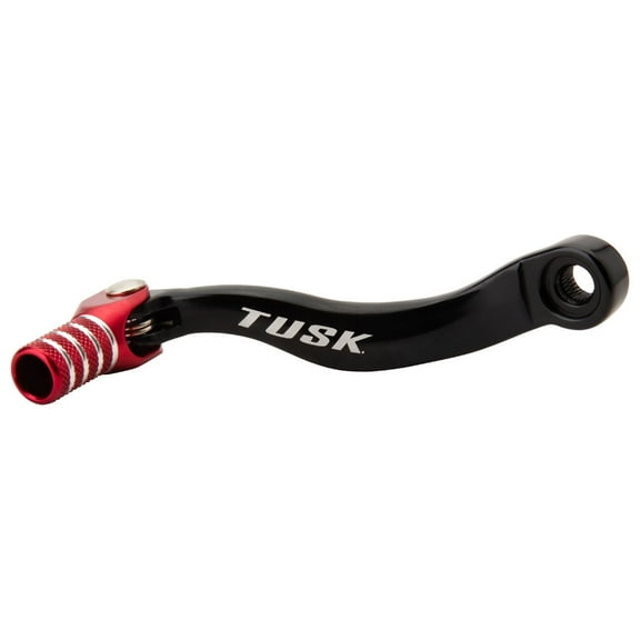 TUSK Folding Shift Lever Stock Black/Red Tip for KTM 500 XCF-W 2020-2022