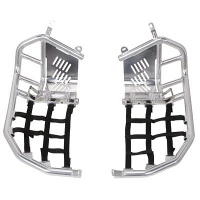 Tusk Foot Peg Nerf Bars With Heel Guards & Webbing for Yamaha Raptor 700
