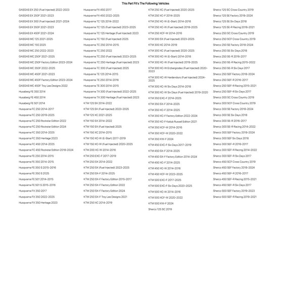 Tusk Front Brake Master Cylinder Rebuild Kit for KTM 300 XC (Fuel Injected) 2020-2024