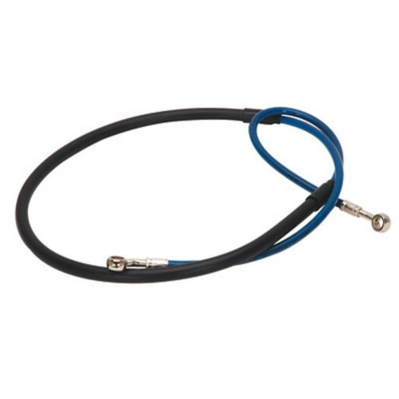 Tusk Front Motorcycle Steel Braided Brake Line CR Style Blue For Beta 300 RX 2021-2022