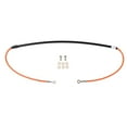 thumbnail image 1 of Tusk Front Motorcycle Steel Braided Brake Line Standard Length Orange for Husqvarna Te 300 2014-2016, 1 of 5