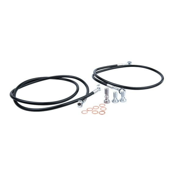 Tusk Front Utv Steel Braided Brake Line Standard Length Black for Polaris Rzr Xp Turbo Limited Edition 2019