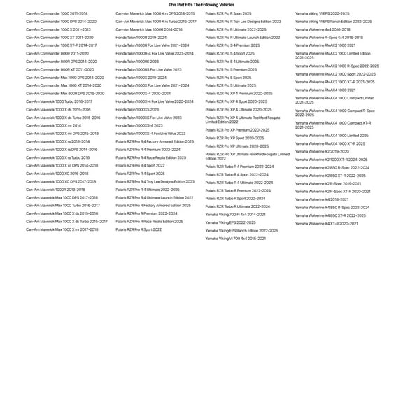 Tusk Heavy Duty Adjustable Flag Mount 2" For HONDA Talon 1000R Fox Live Valve 2021-2022