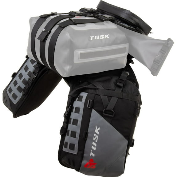 Tusk Highland X2 Rackless Luggage System Base System Standard Heat Shield Black/Grey For Triumph Tiger 1200 Desert Edition 2026