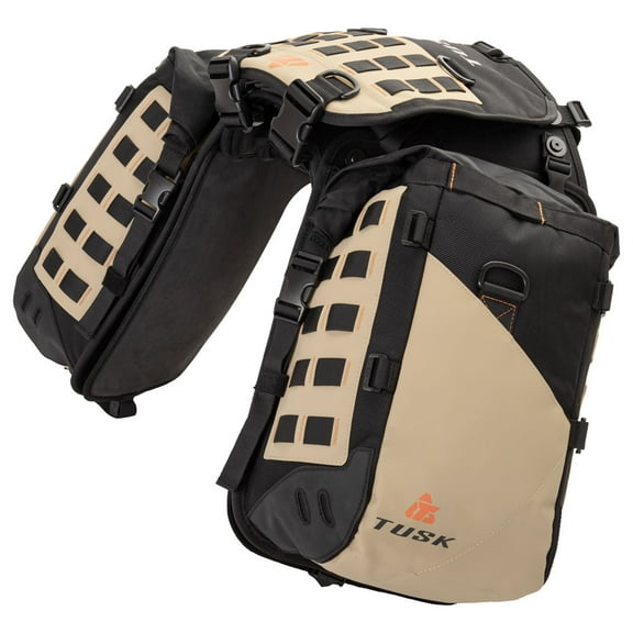 Tusk Highland X2 Rackless Luggage System Base System Standard Heat Shield Black/Tan For Triumph Tiger 1200 Desert Edition 2026