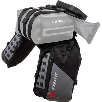 Tusk Highland X2 Rackless Luggage System Base System KTM/Husky 690-701 Heat Shield Black/Grey For KTM 690 ENDURO 2014-2018