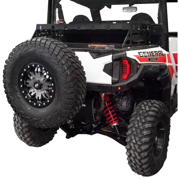 Tusk Hitch Mounted Spare Tire Carrier for Polaris General 4 1000 Ride Command Edition 2019,2022