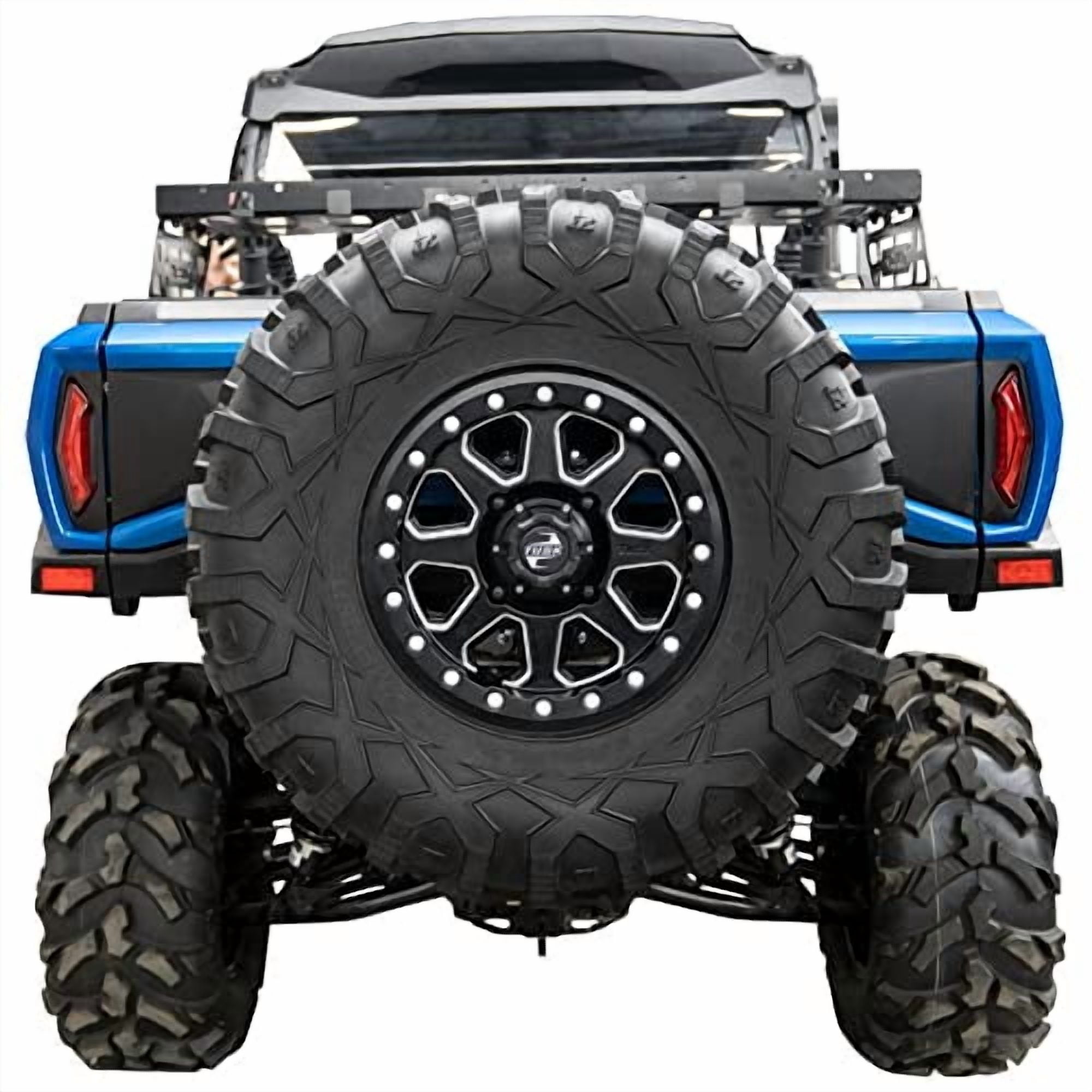 Tire Racking Systems Commander Tusk Hitch Mounted Spare Tire Carrier for Can-Am Commander Max 1000 XT ...