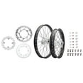 thumbnail image 1 of Tusk Impact Complete Front/Rear Wheel Package 1.60 x 21 / 2.15 x 18 Black Rim/Black Spoke/White Hub For Honda CRF250R 2022-2026, 1 of 4