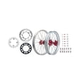 thumbnail image 1 of Tusk Impact Complete Front/Rear Wheel Package 1.60 X 21 / 2.15 X 19 Silver Rim/Silver Spoke/Red Hub for Honda Crf250R 2011-2013, 1 of 4