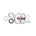 thumbnail image 1 of Tusk Impact Complete Front/Rear Wheel Package 1.60 X 21/2.15 X 19 Silver Rim/Silver Spoke/Red Hub for Honda Crf250R 2022-2023, 1 of 3