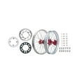 thumbnail image 1 of Tusk Impact Complete Front/Rear Wheel Package 1.60 X 21 / 2.15 X 19 Silver Rim/Silver Spoke/Red Hub for Honda Crf450R 2002-2003, 1 of 4