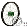 thumbnail image 1 of Tusk Impact Complete Front Wheel Package 21 X 1.60 Black Rim/Silver Spoke/Green Hub for Kawasaki Kx450 X 2021-2023, 1 of 8