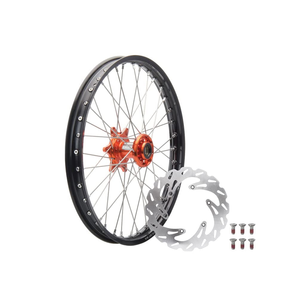 Tusk Impact Complete Front Wheel Package 21 x 1.60 Black Rim/Silver ...