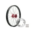 thumbnail image 1 of Tusk Impact Complete Front Wheel Package 21 X 1.60 Black Rim/Silver Spoke/Red Hub for Ktm 250 Sx (Fuel Injected) 2023-2025, 1 of 2