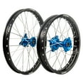 thumbnail image 1 of Tusk Impact Complete Front and Rear Wheel 1.60 x 21 / 2.15 x 18 Black Rim/Silver Spoke/Blue Hub For Sherco 450 SEF-R 2016-2017, 1 of 6