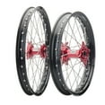 thumbnail image 1 of Tusk Impact Complete Front and Rear Wheel 1.60 x 21 / 2.15 x 18 Black Rim/Silver Spoke/Red Hub for Honda CRF450R Works Edition 2019-2023, 1 of 5