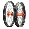 thumbnail image 1 of Tusk Impact Complete Front and Rear Wheel 1.60 x 21 / 2.15 x 19 Black Rim/Silver Spoke/Orange Hub for Husqvarna TC 150 (Fuel Injected) 2025, 1 of 2