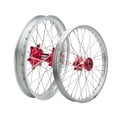 thumbnail image 1 of Tusk Impact Complete Front and Rear Wheel 1.60 x 21/2.15 x 19 Silver Rim/Silver Spoke/Red Hub for Honda CRF450R 50TH Anniversary Edition 2023, 1 of 4