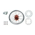 thumbnail image 1 of Tusk Impact Complete Rear Wheel Package 18 x 2.15 Silver Rim/Silver Spoke/Orange Hub, 1 of 8