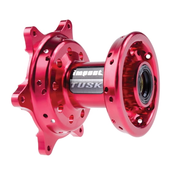 TUSK Impact Motorcycle Hub - Front Red for Honda CRF250R 2004-2025