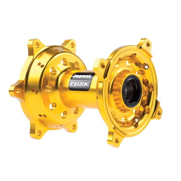 Tusk Impact Motorcycle Hub - Rear Yellow For Suzuki RMZ450 2005-2022
