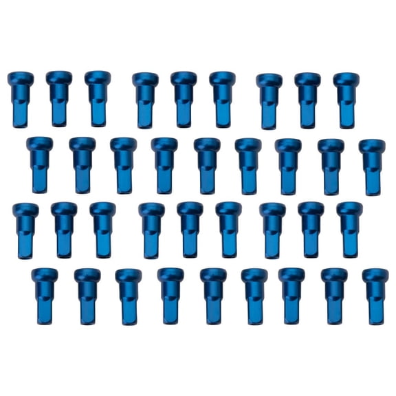 Tusk Impact Wheel Replacement Spoke Nipple Kit Front Blue For GASGAS MC 350F 2022-2023