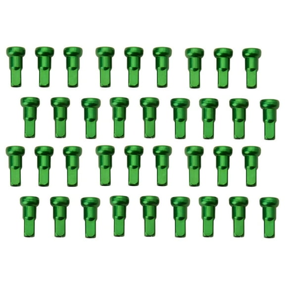 Tusk Impact Wheel Replacement Spoke Nipple Kit Front Green for Husqvarna Fx 350 2017-2025