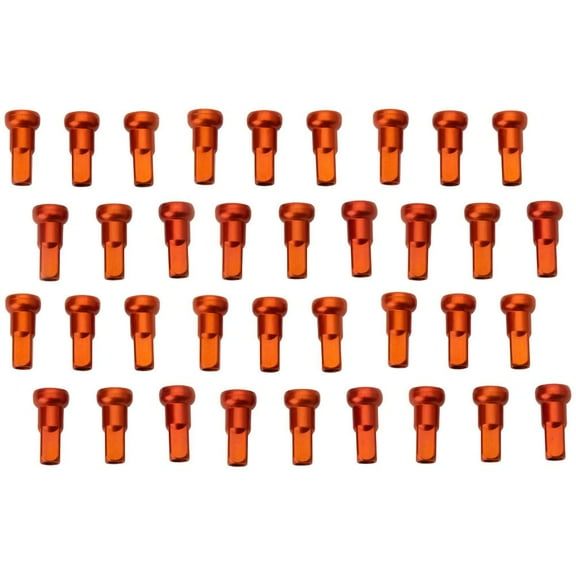Tusk Impact Wheel Replacement Spoke Nipple Kit Front Orange For Husqvarna FX 450 2017-2025