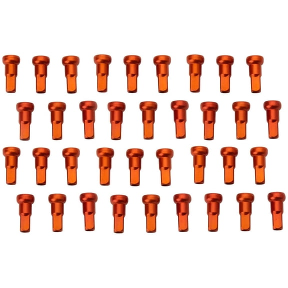 Tusk Impact Wheel Replacement Spoke Nipple Kit Front Orange Compatible with KTM 450 SX-F 2007-2025/300 XC 2006-2025/250SX-F 2005-2025