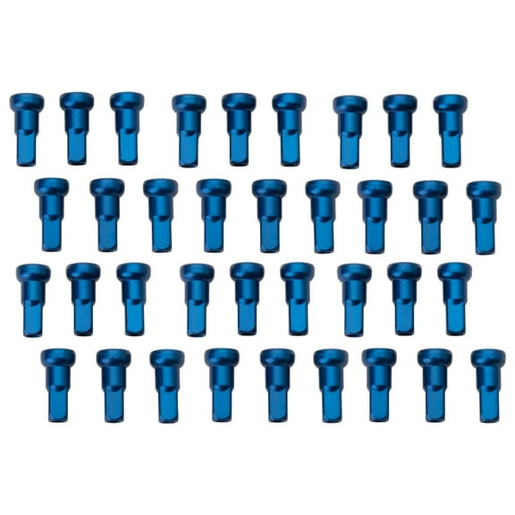 Tusk Impact Wheel Replacement Spoke Nipple Kit Rear Blue For Yamaha YZ250X 2016-2025