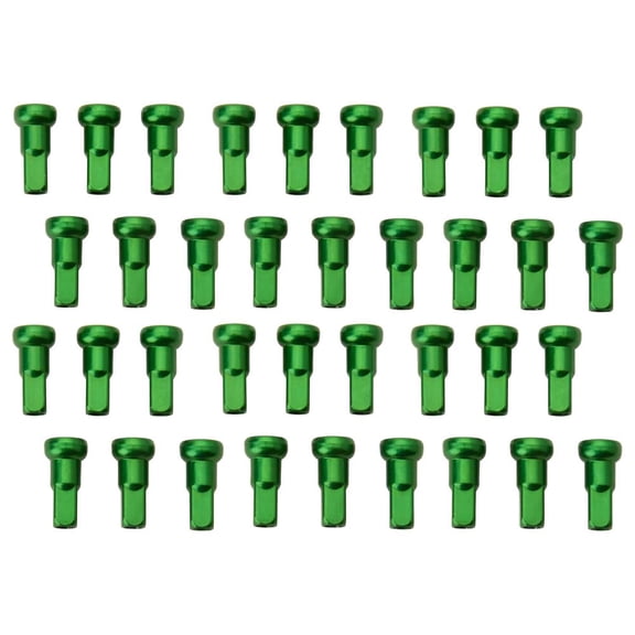 Tusk Impact Wheel Replacement Spoke Nipple Kit Rear Green for Husqvarna Fx 350 2017-2025